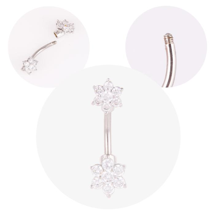 Navelpiercing blomma - 3