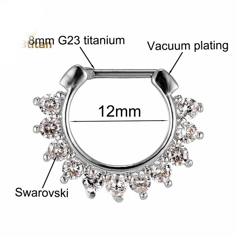 CZ Näsringar Septum, Titan - 5
