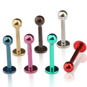 Anodiserad läpp Labret Piercing smycken