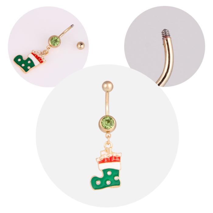 Navel Belly Button Ring Body Piercing Christmas  - 3
