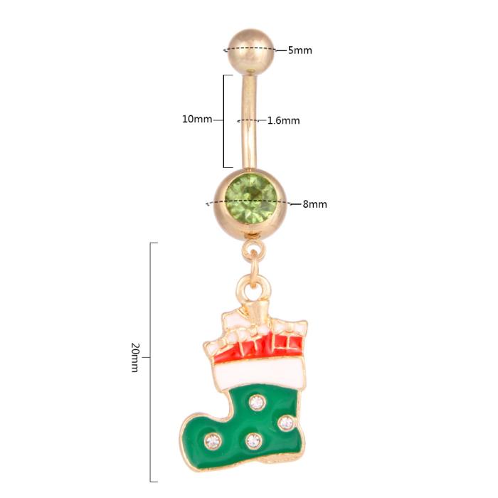 Navel Belly Button Ring Body Piercing Christmas  - 2