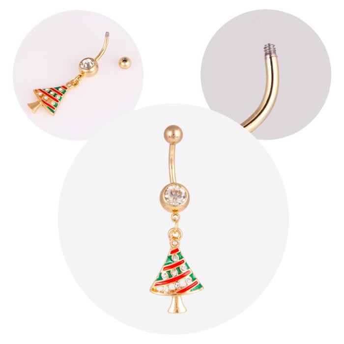 Navel Belly Button Ring Body Piercing Christmas  - 3