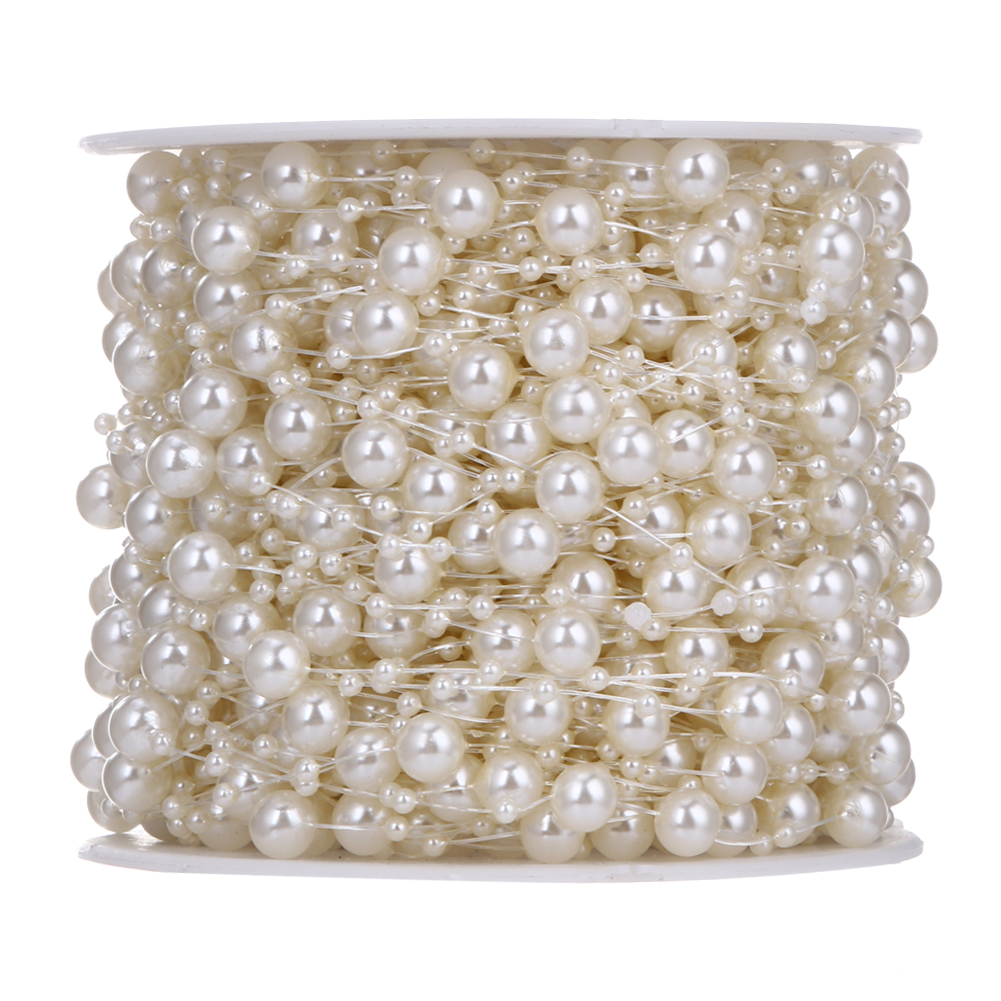 5m artificial pearls chain Wedding decoration hair accessories - 6