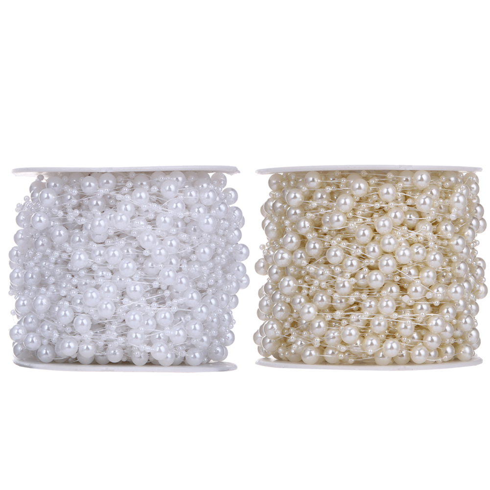 5m artificial pearls chain Wedding decoration hair accessories - 4