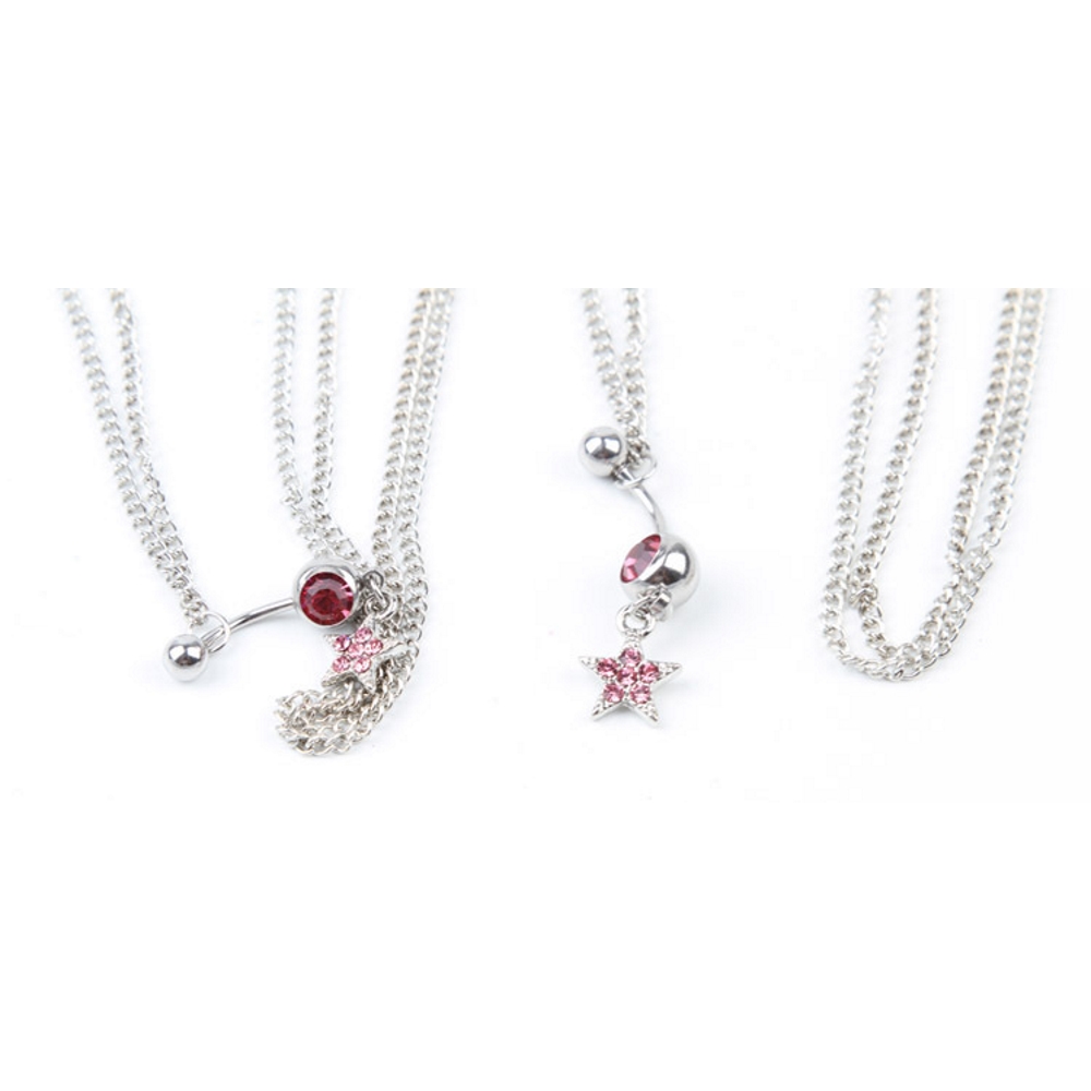 Navel belly chain Star Crystal - 3