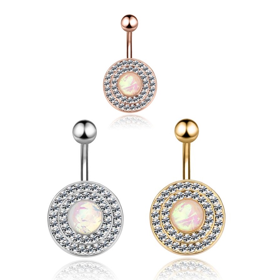 Navelpiercing Opal 