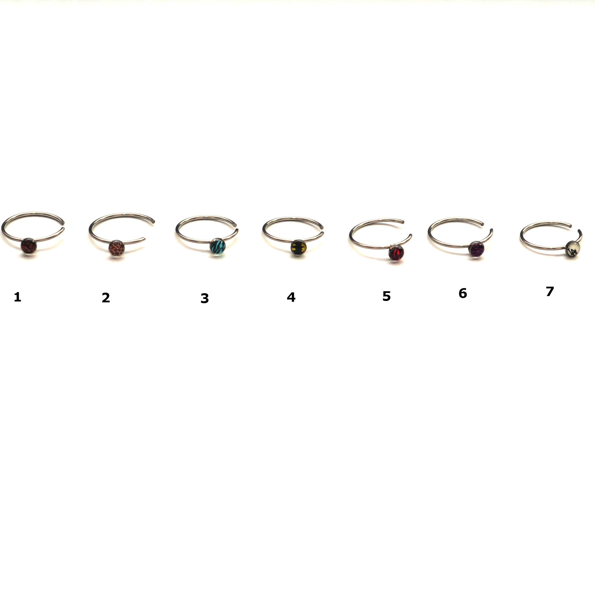 Rostfritt stål kropp smycken näsa ring Piercing smycken