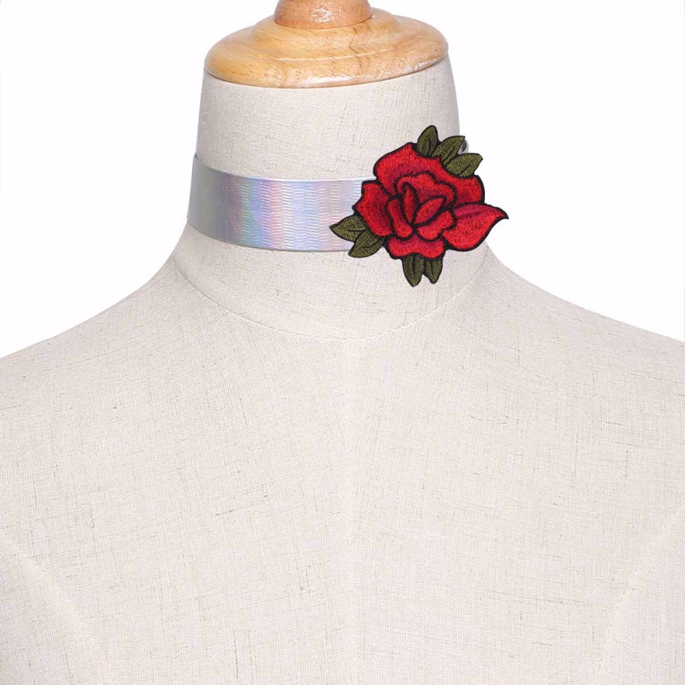 Halsband choker blomma - 6