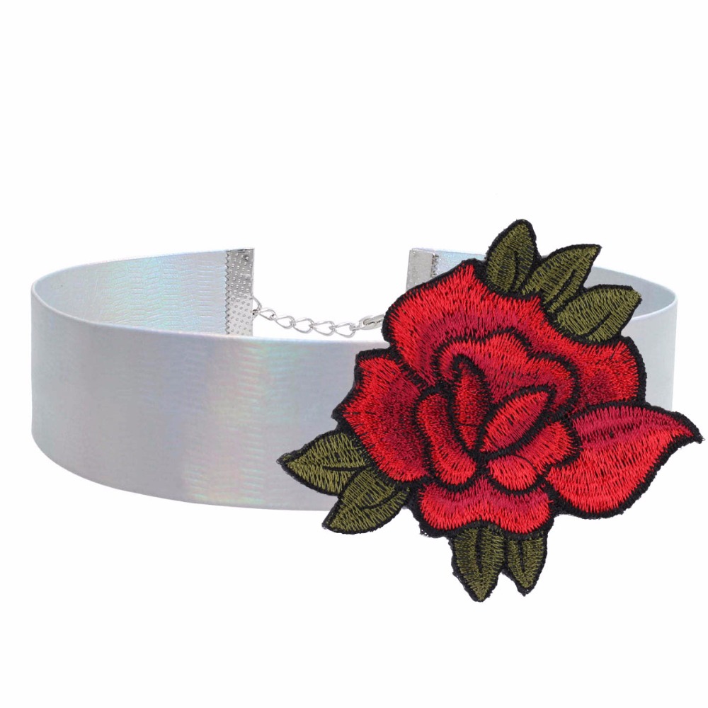 Halsband choker blomma