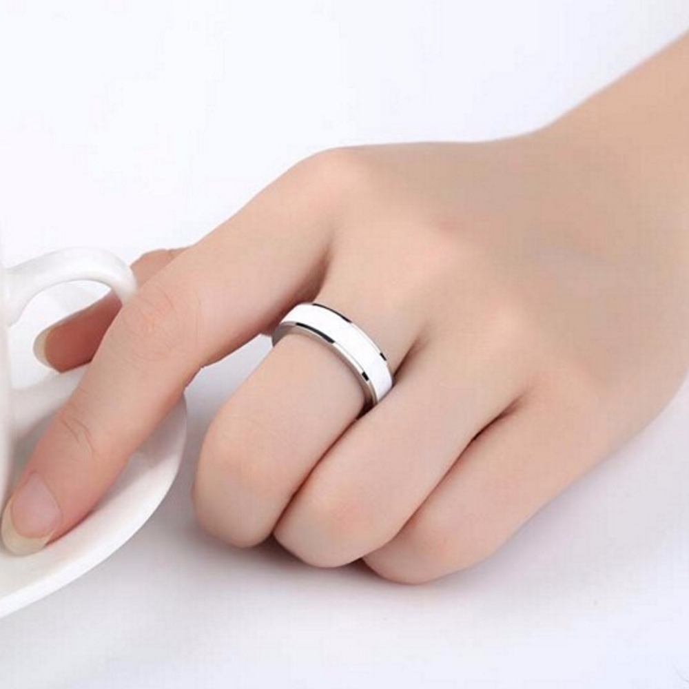 Stainless Steel Ring WHITE - 3