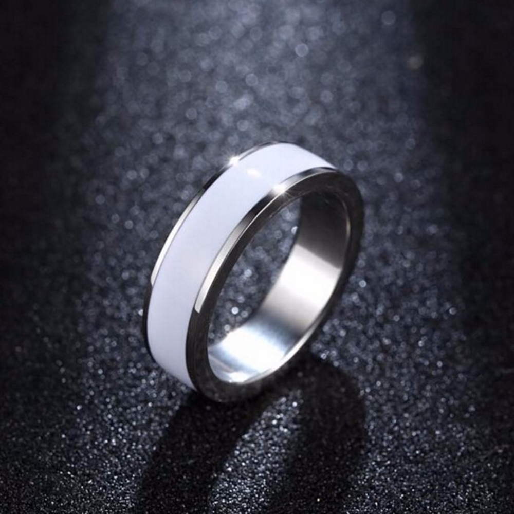 Stainless Steel Ring WHITE - 2
