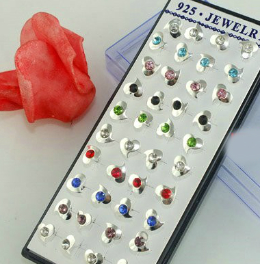 Silverörhänge CZ