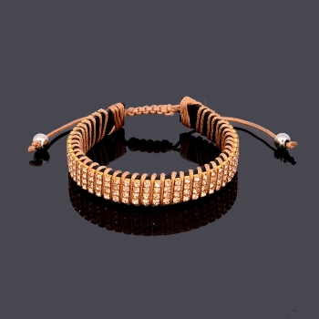 STRASS Stickad Handgjorda Justerbar länk armband