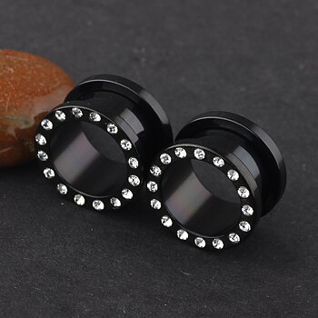 mix (4-16mm) stainless steel piercing ear tunnel