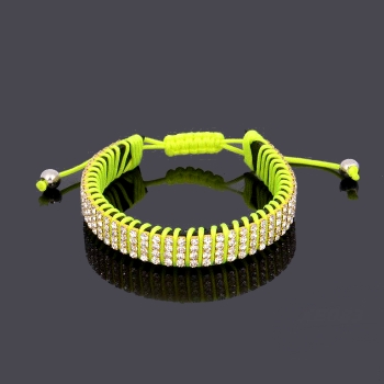 STRASS Stickad Handgjorda Justerbar länk armband