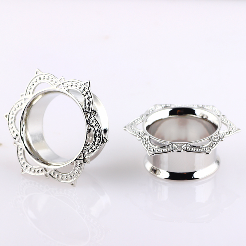 mix (6-16mm) stainless steel piercing ear tunnel - 2