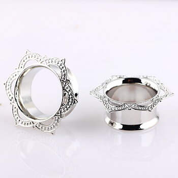 mix (6-16mm) stainless steel piercing ear tunnel