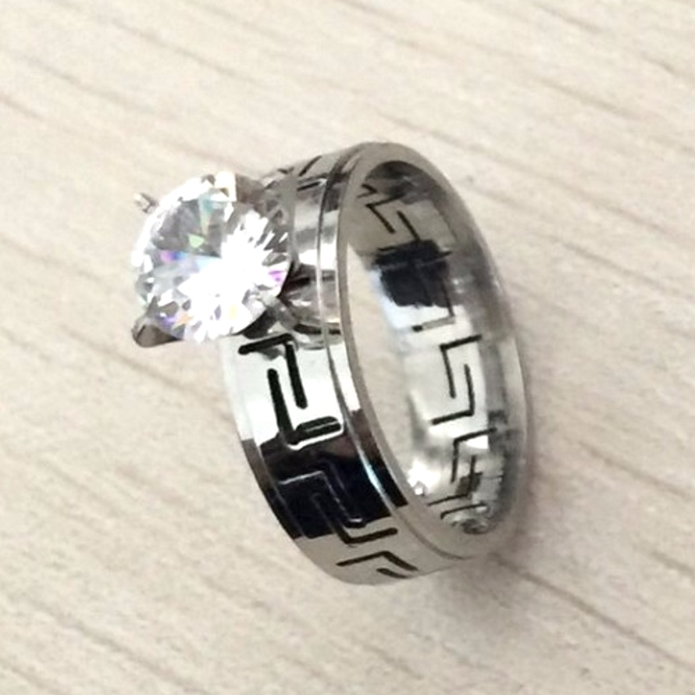 Rostfritt stål ring  18k guld filled - 3