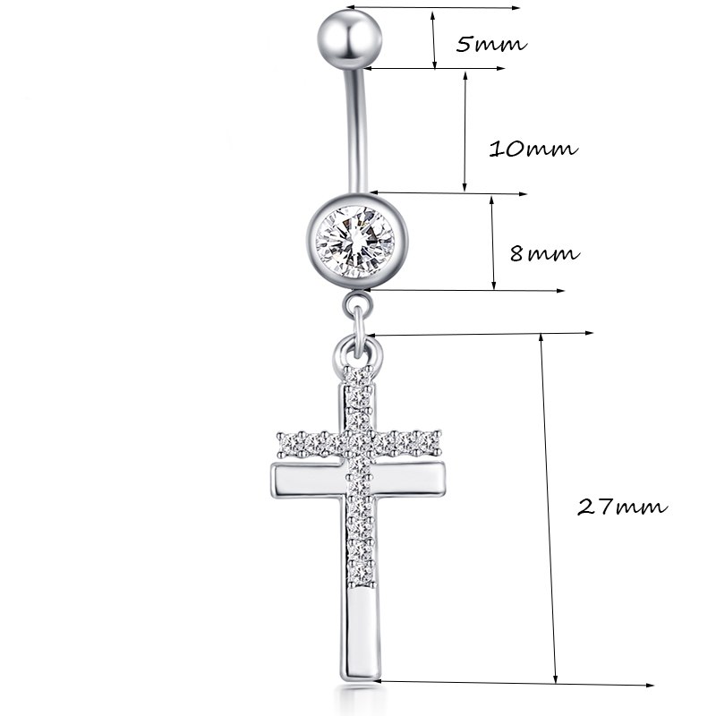 Navelpiercing kristall