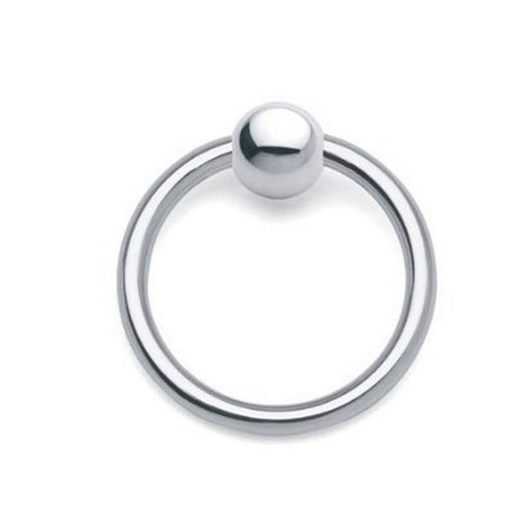 Polished G23 Titanium Body Titanium Captive Ring - 3