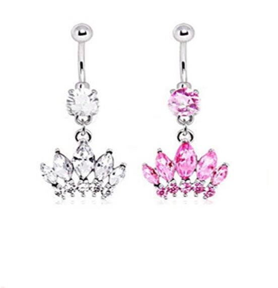 Navelpiercing kristall 