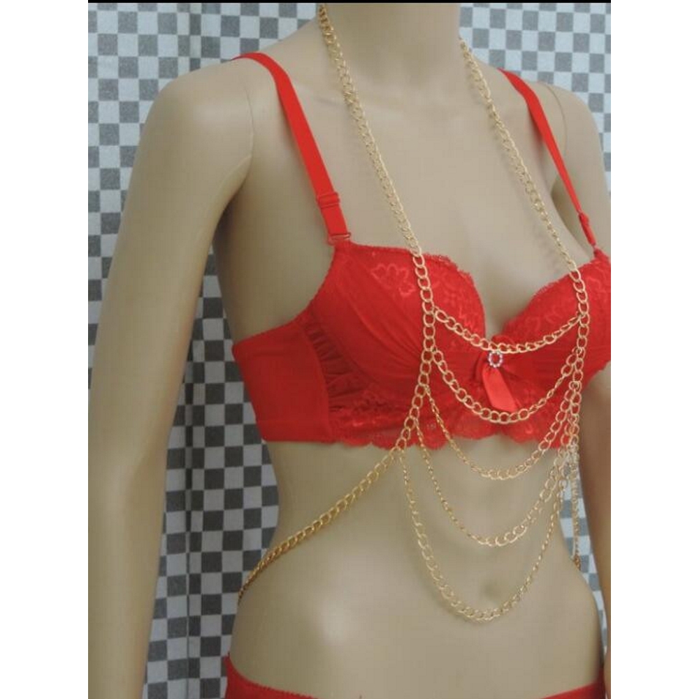 Wedding Necklace Body Chain GOLD - 3