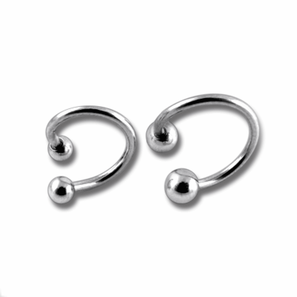 G23 Grade Titanium Horseshoe Twister Barbell - 3