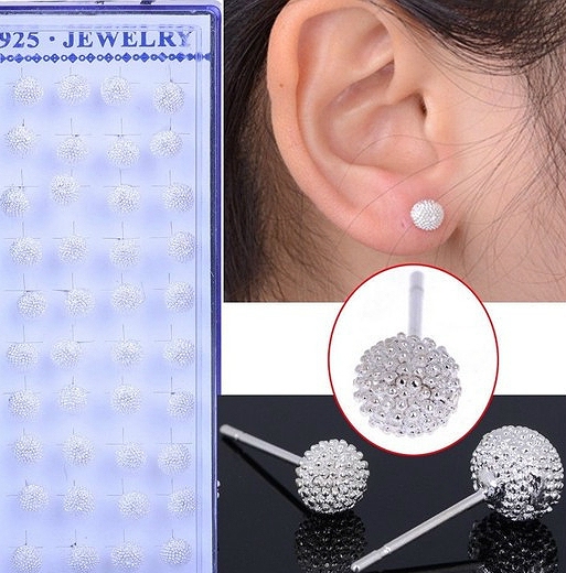 Silver earrings