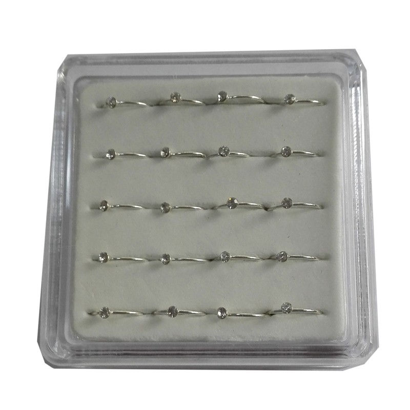 925 Sterling silver gold nose pin bone stud nose piercing - 3