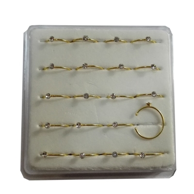925 Sterling silver gold nose pin bone stud nose piercing