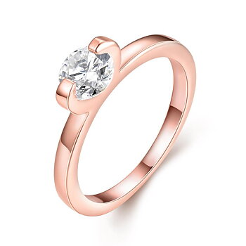 Stainless Steel Ring CZ