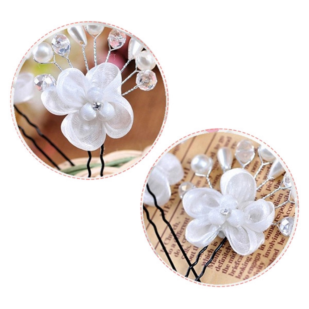 Flower Hair Pins Wedding - 5