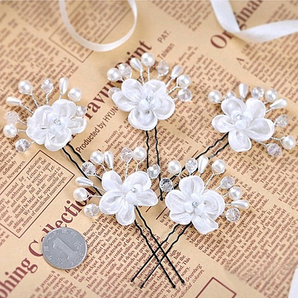 Flower Hair Pins Wedding - 6