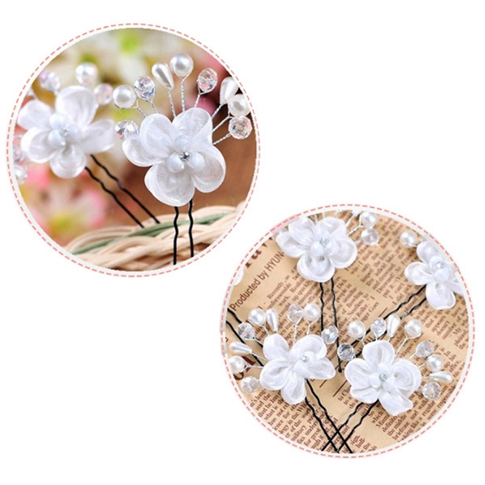Flower Hair Pins Wedding - 7