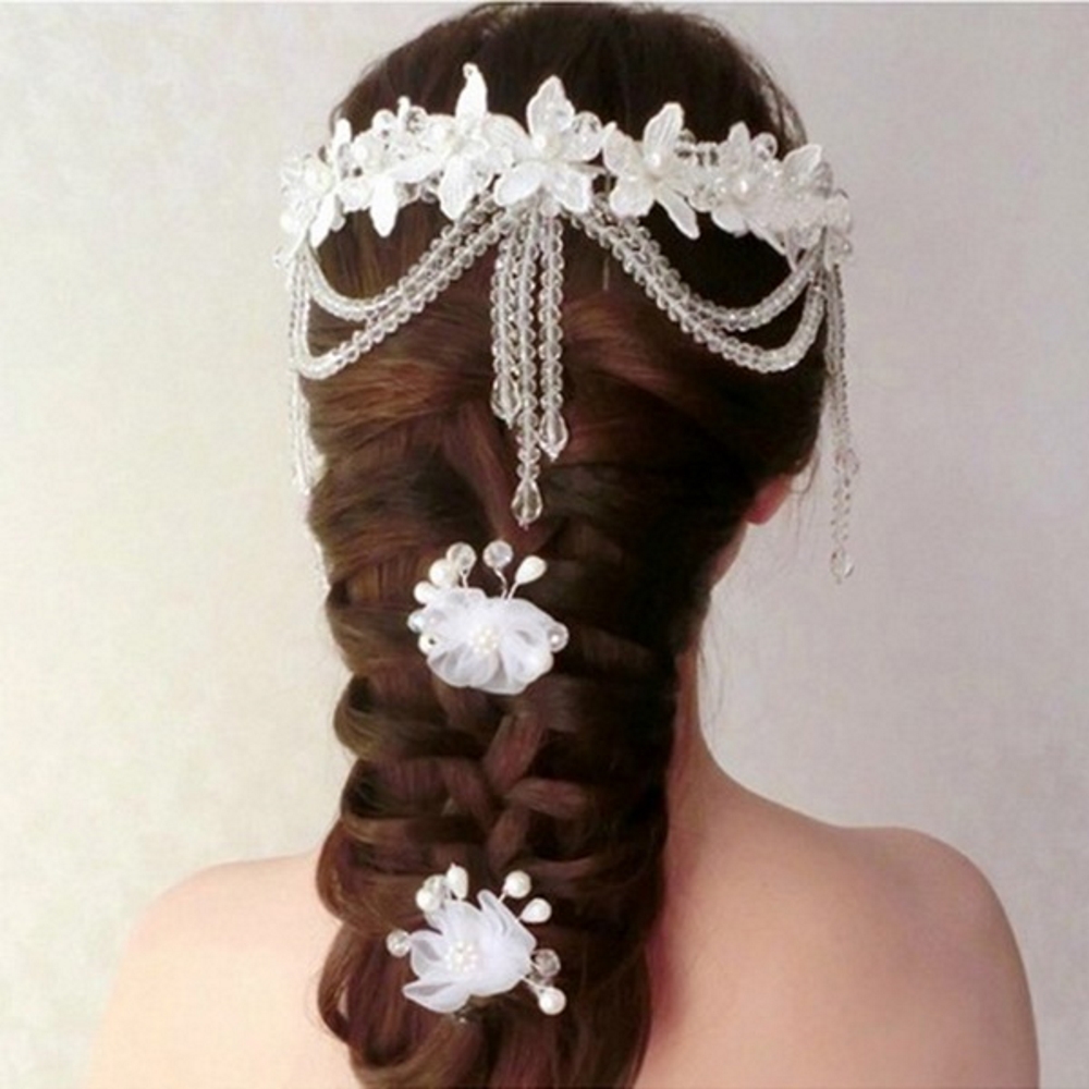 Flower Hair Pins Wedding - 2
