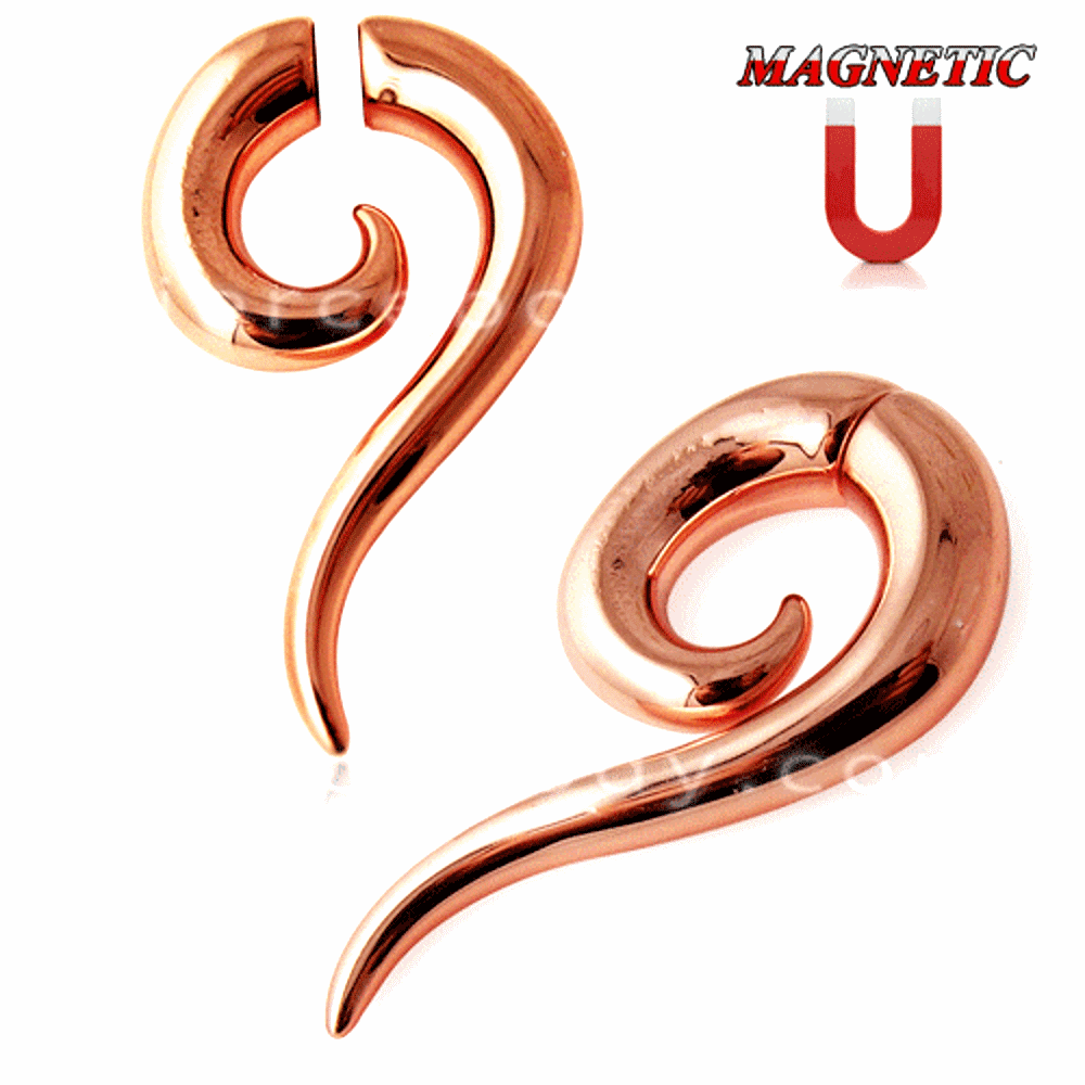 Roséguld UV magnetiska Falska Plugs PAR