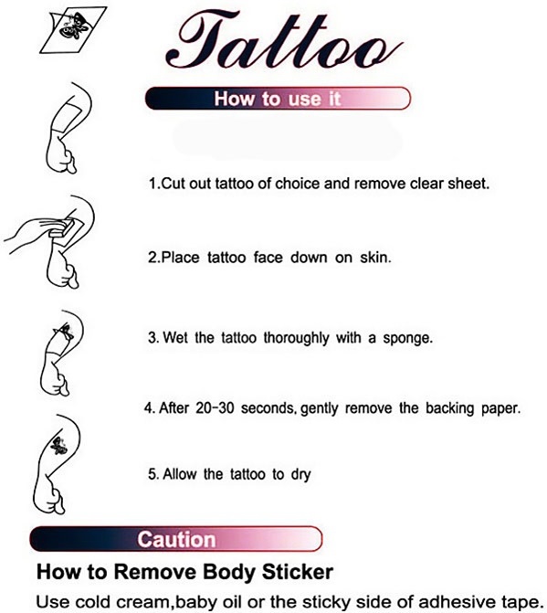 Temporary tattoo stickers - 2