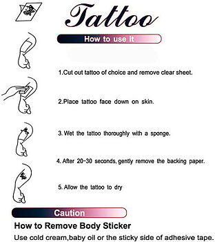 Temporary tattoo stickers