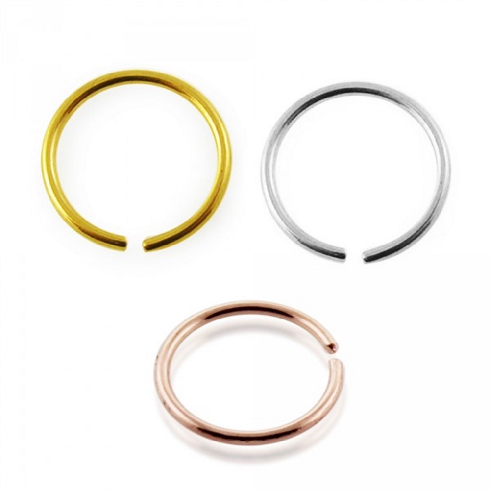 9K Gold Nose Ring - 2