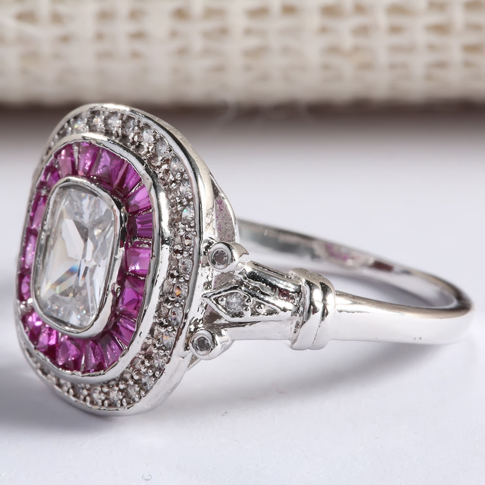 Silver FILLED RING Topaz - 2