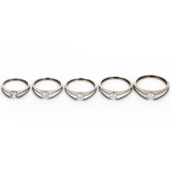 Rostfritt stål ring - 6