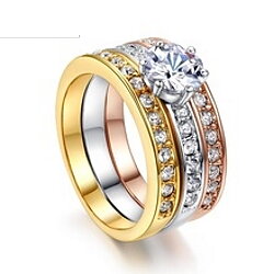18K Gold Filled RING CZ
