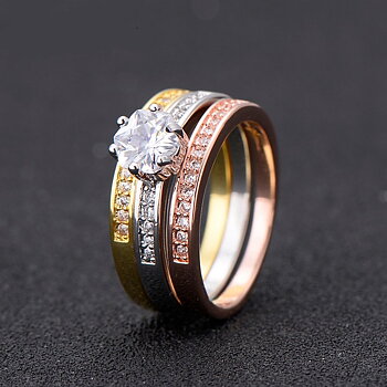 18K Gold Filled RING CZ