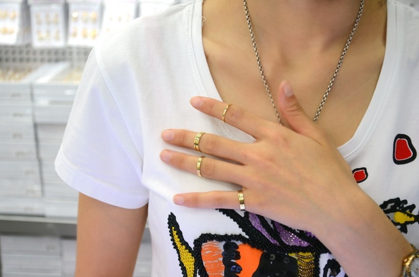 18K Vitguld Guldfyllda Filled gulddoublé Ring - 4