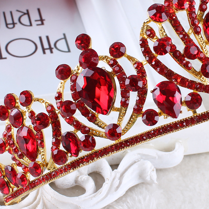 Luxury Crystal CZ wedding hair crownl hair accessories - 3