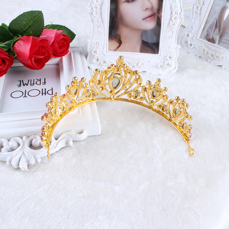Luxury Crystal CZ wedding hair crownl hair accessories - 5
