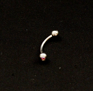 Ögonbryn stud banan ring - 2