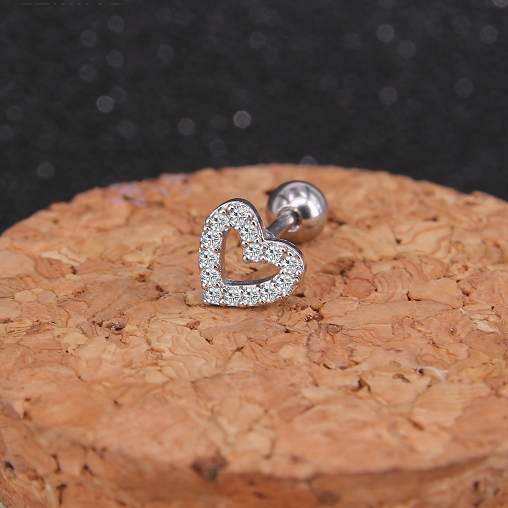  Tragus Piercing  Örhänge 1st CZ - 2