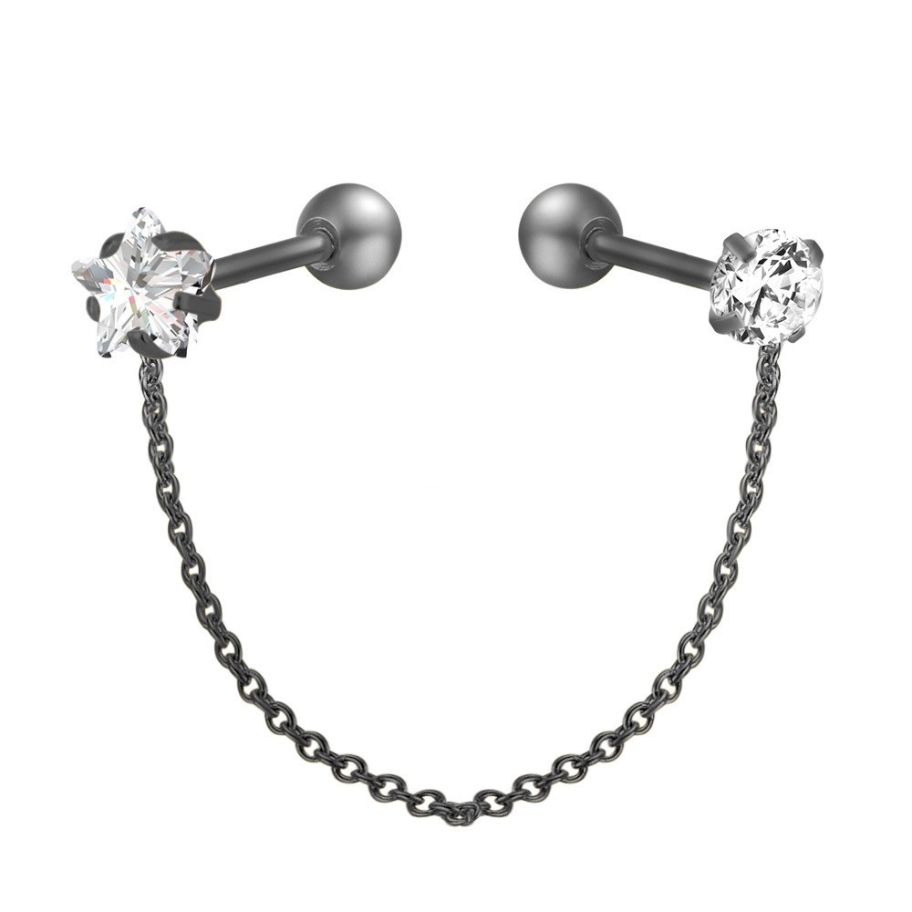  Tragus Piercing  Örhänge 1st CZ - 3