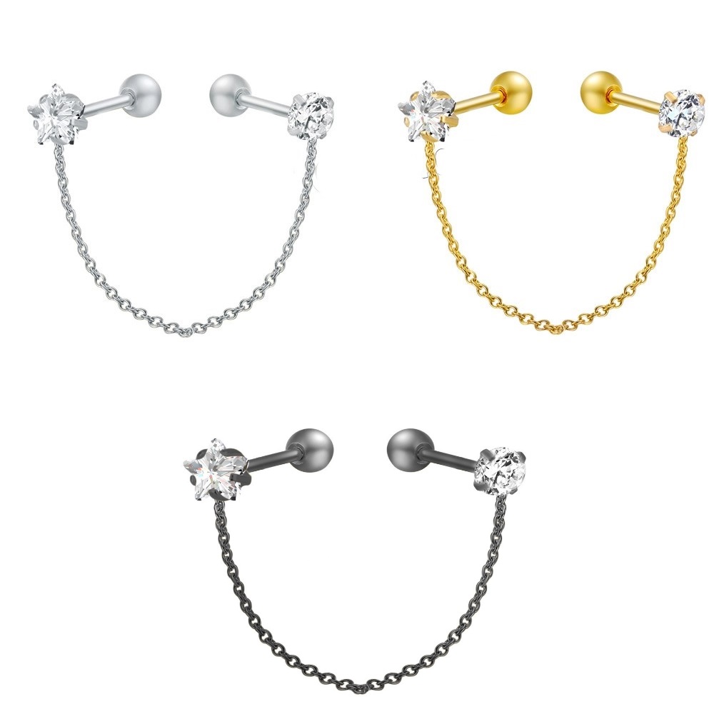  Tragus Piercing  Örhänge 1st CZ